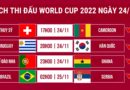 Lịch thi đấu World Cup 2022 hôm nay 24/11: Bồ Đào Nha, Brazil ra quân