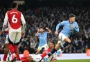 Arsenal rơi chiến thắng ở giây cuối trước Man City