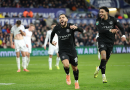 Man City ngược dòng thắng 3-1 trước Swansea City vòng bốn Cup Liên đoàn